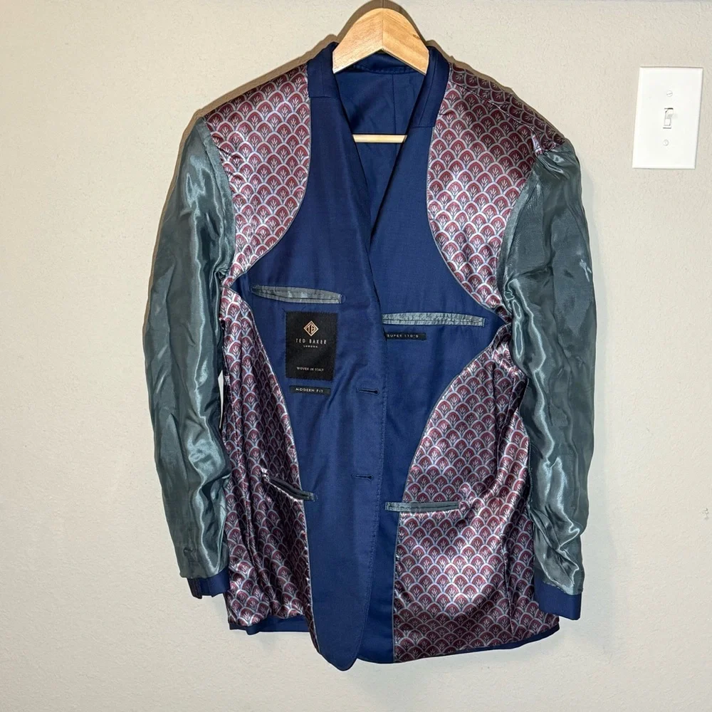Ted Baker Modern Fit Super 110's wool blazer Size 40R